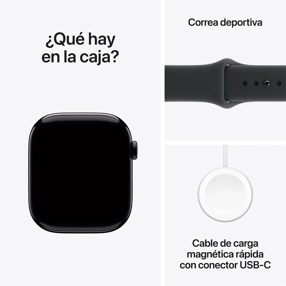 Apple Watch Series 11 Aluminio Correa Deportiva Negra