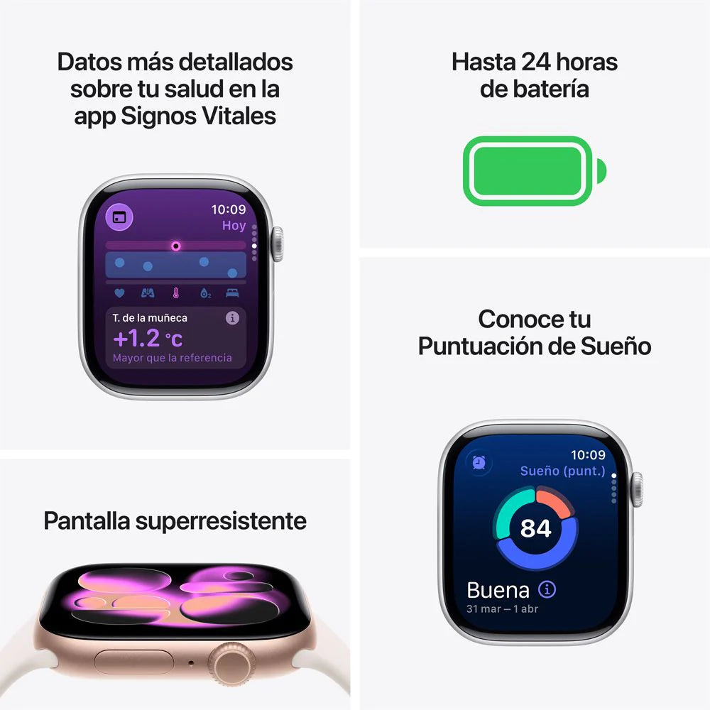 Apple Watch Series 11 Aluminio Correa Deportiva Negra