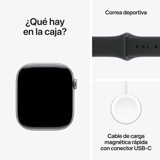 Apple Watch Series 11 Aluminio Correa Deportiva Negra